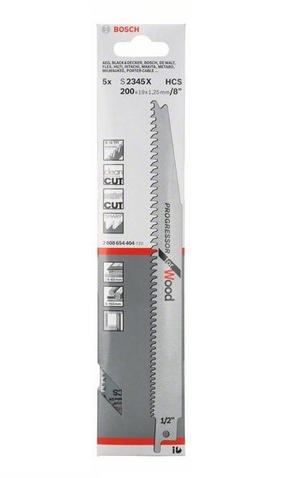 BOSCH S 2345 X Progressor for Wood Säbelsägeblätter, 5 St