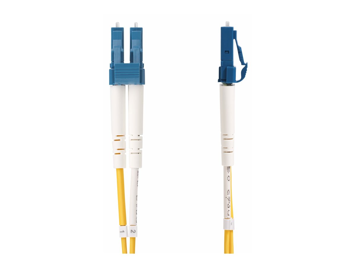 STARTECH.COM 5m OS2 LWL Patchkabel LC zu SC UPC Singlemode Duplex 9/125um 10G Kabel LSZH Glasfaserkabel LC auf SC