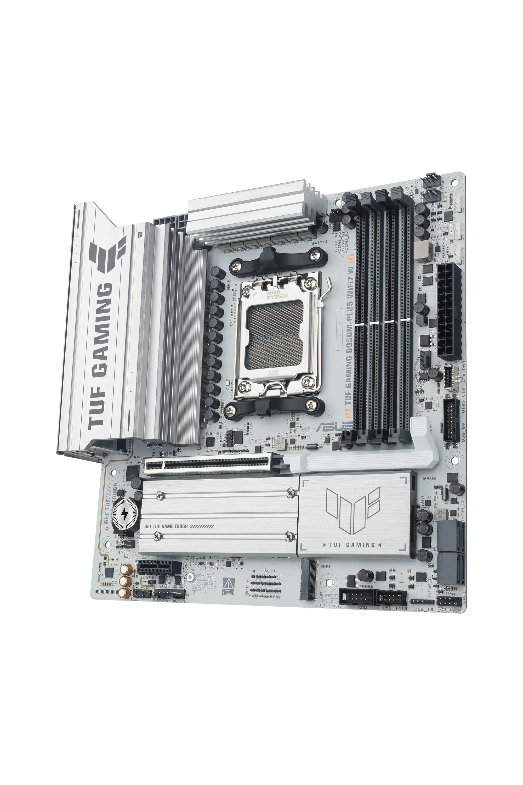 ASUS AMD TUF GAMING B850MPLUS WIFI7 W MicroATX motherboard DDR5 PCIe 50 3xM2 1xHDMI 1xDisplayPort