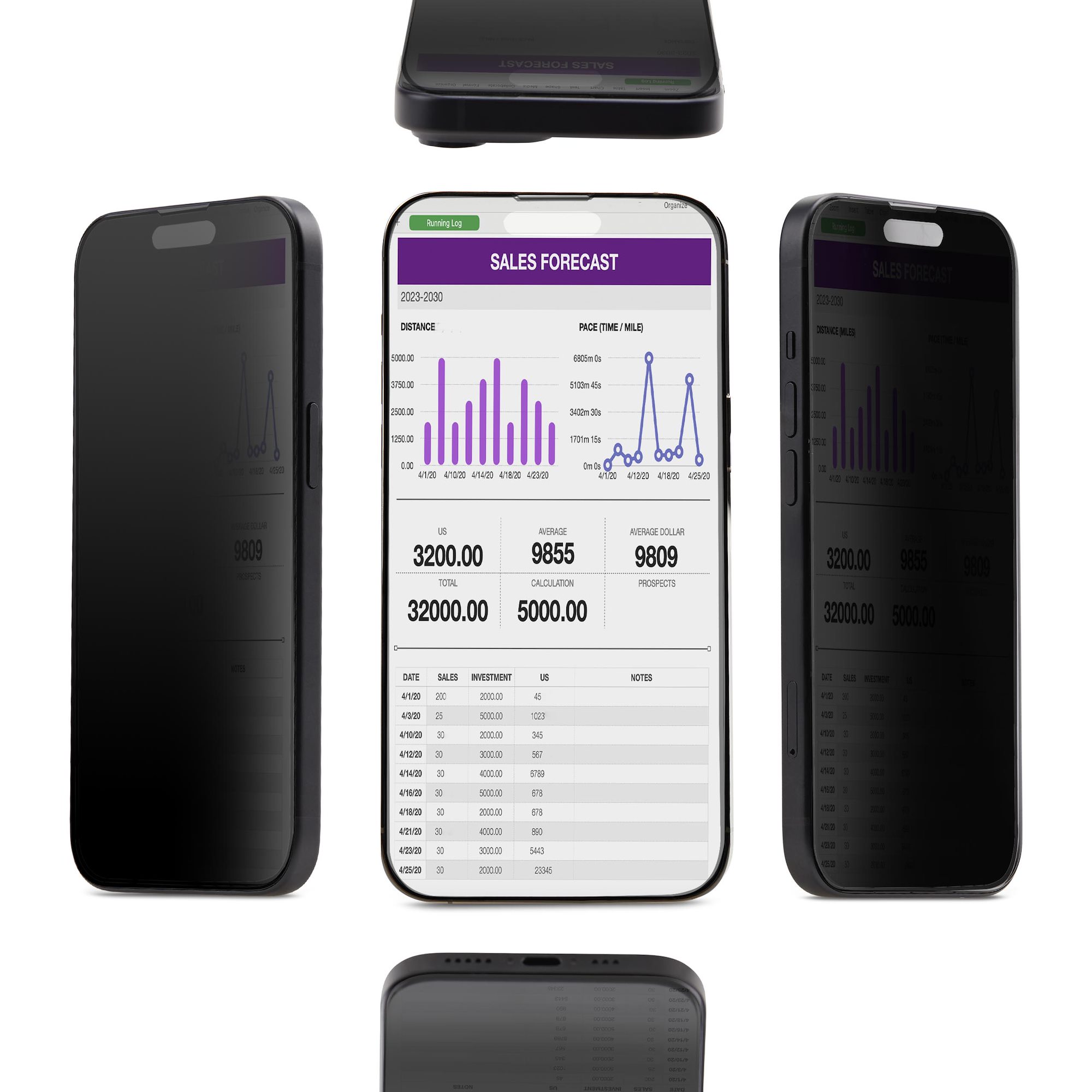 StarTech 4‑Wege Privacy Screen Touch +/-30°