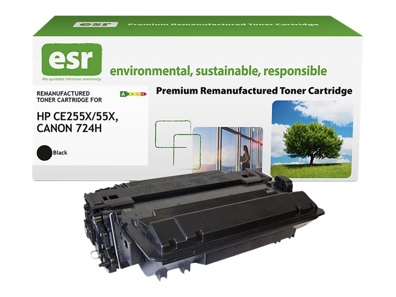 ESR Toner cartridge compatible with HP CE255X/Canon 3482B002 High Capacity black remanufactured 12.500 pages