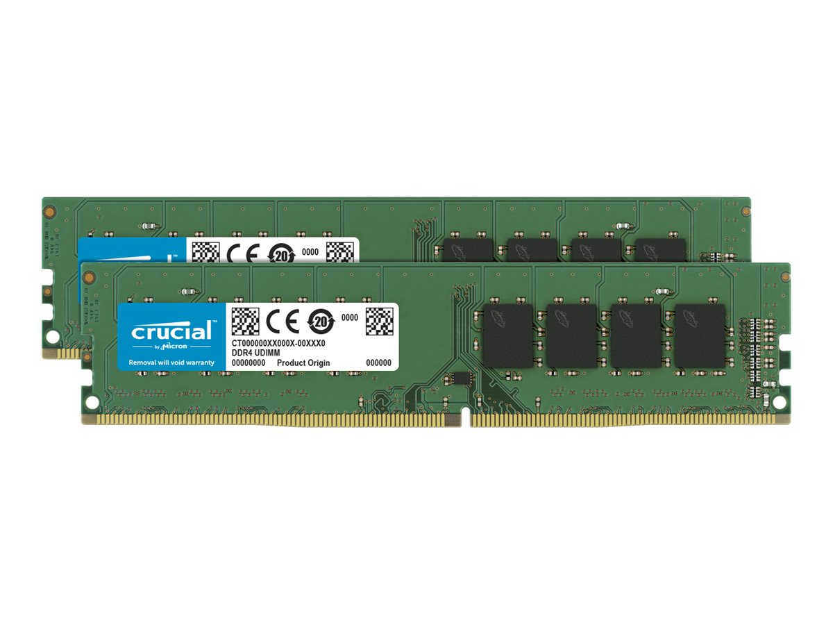 Crucial - DDR4 - 16 GB: 2 x 8 GB - DIMM 288-PIN - ungepuffert