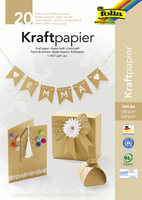 folia Tonpapier Kraftkarton braun 120/230 g/qm 20 Blatt folia Tonpapier Kraftkarton braun 120/230 g/qm 20 Blatt