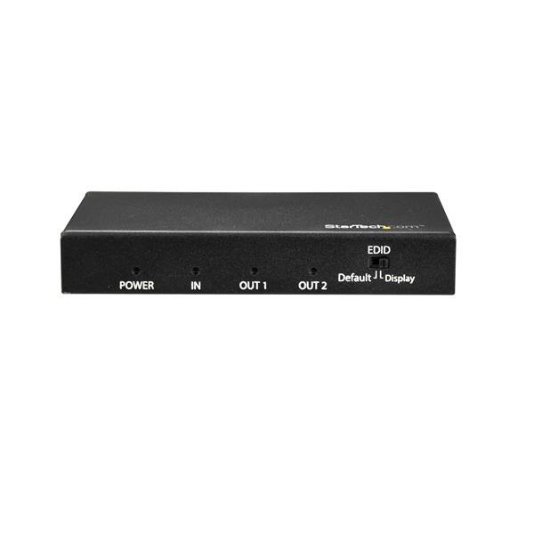STARTECHCOM HDMI Splitter 2Port 4K 60Hz HDMI Splitter 1 In 2 Out 2 Way HDMI Splitter HDMI Port Splitter