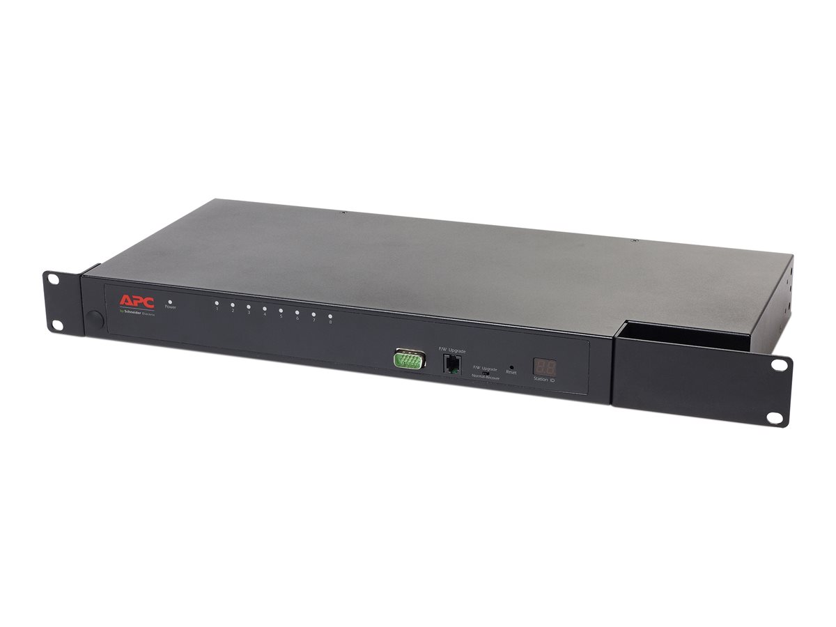APC KVM 2G Analog KVM switch CAT5 8 x KVM ports 1 local user rackmountable TAA Compliant