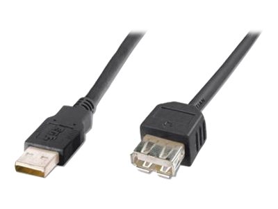 DIGITUS AK-300200-030-S USB 2.0 HighSpeed Extension cable USB A M plug /USB A F jack 3m black DIGITUS AK-300200-030-S USB 2.0 HighSpeed Extension cable USB A M plug /USB A F jack 3m black
