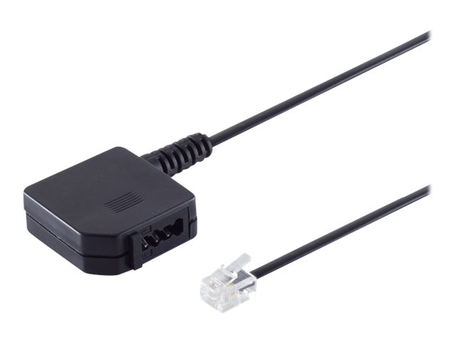 Adapter West RJ11 (6/4)-TAE(F) Kuppl. 20cm Kabel (VF v. 5)