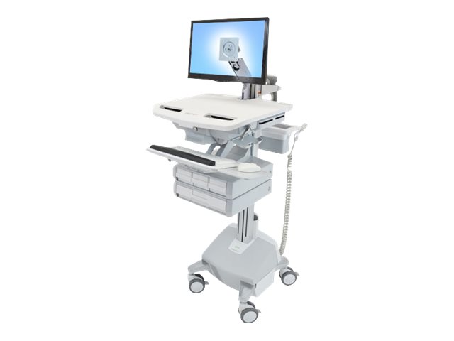 ERGOTRON StyleView Wagen mit LCD-Arm LiFe-Antrieb 4 Schublade EU SAU-EU ERGOTRON StyleView Wagen mit LCD-Arm LiFe-Antrieb 4 Schublade EU SAU-EU
