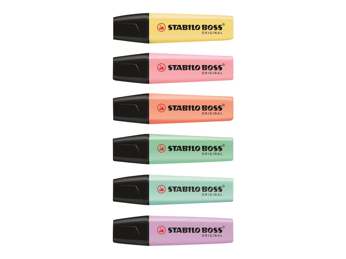 STABILO BOSS ORIGINAL Textmarker farbsortiert, 6 St. STABILO BOSS ORIGINAL Textmarker farbsortiert, 6 St.