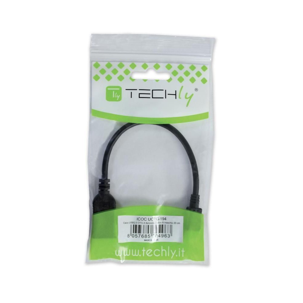 Techly USB 2.0 OTG Kabel A-Buchse zu Micro-B