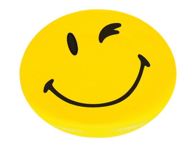 Franken Happy Magnets Magnet Ø 3 cm Gelb 6 Stück