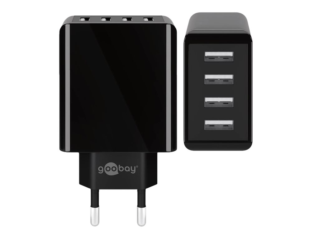 goobay Ladeadapter schwarz, 30 Watt