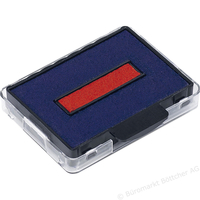 2 trodat Ersatzstempelkissen 6/50/2 blau/rot 4,1 x 2,4 cm