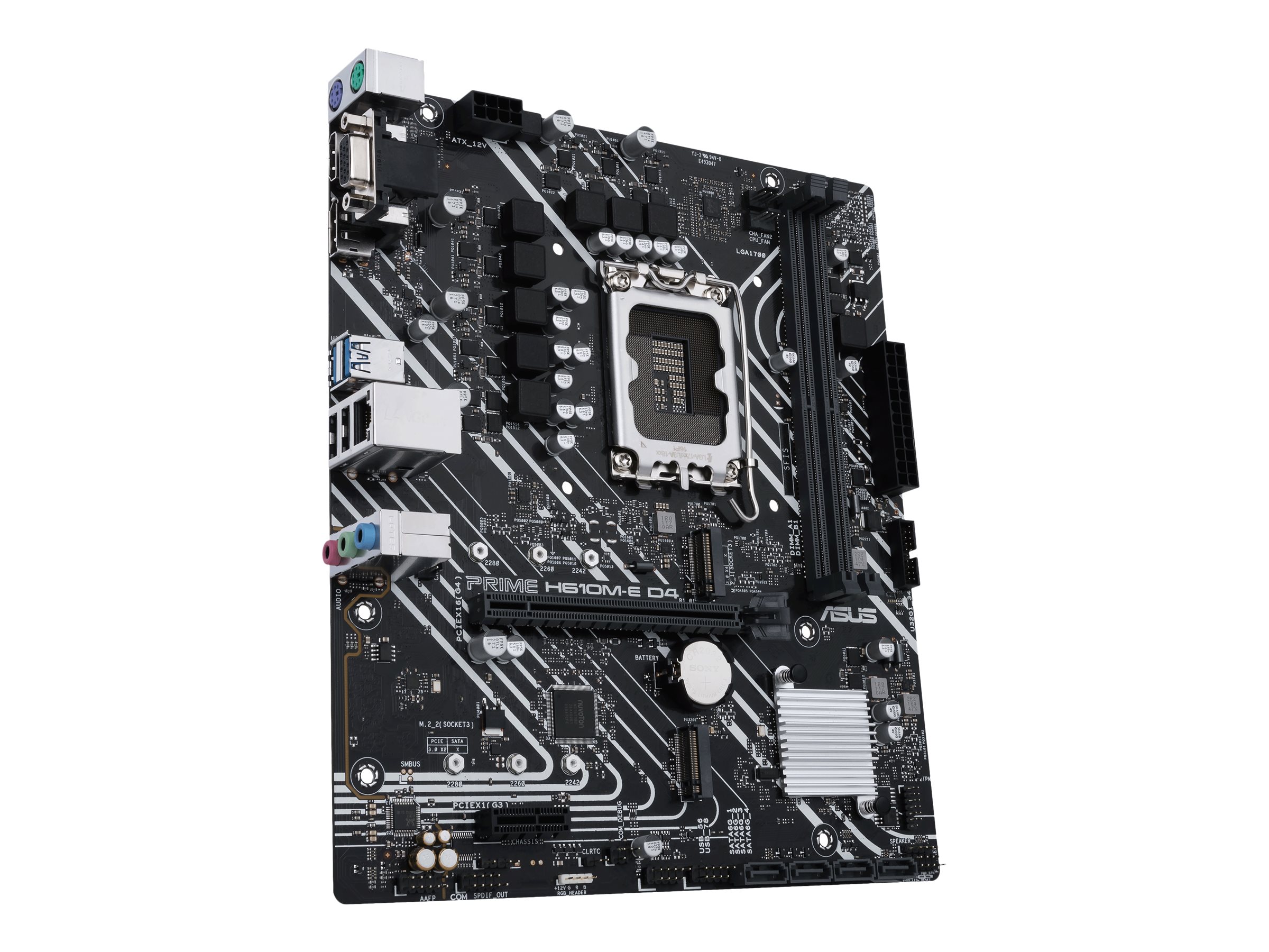 ASUS PRIME H610ME D4CSM LGA1700 mATX MB 2xDDR4 4xSATA 2xM2