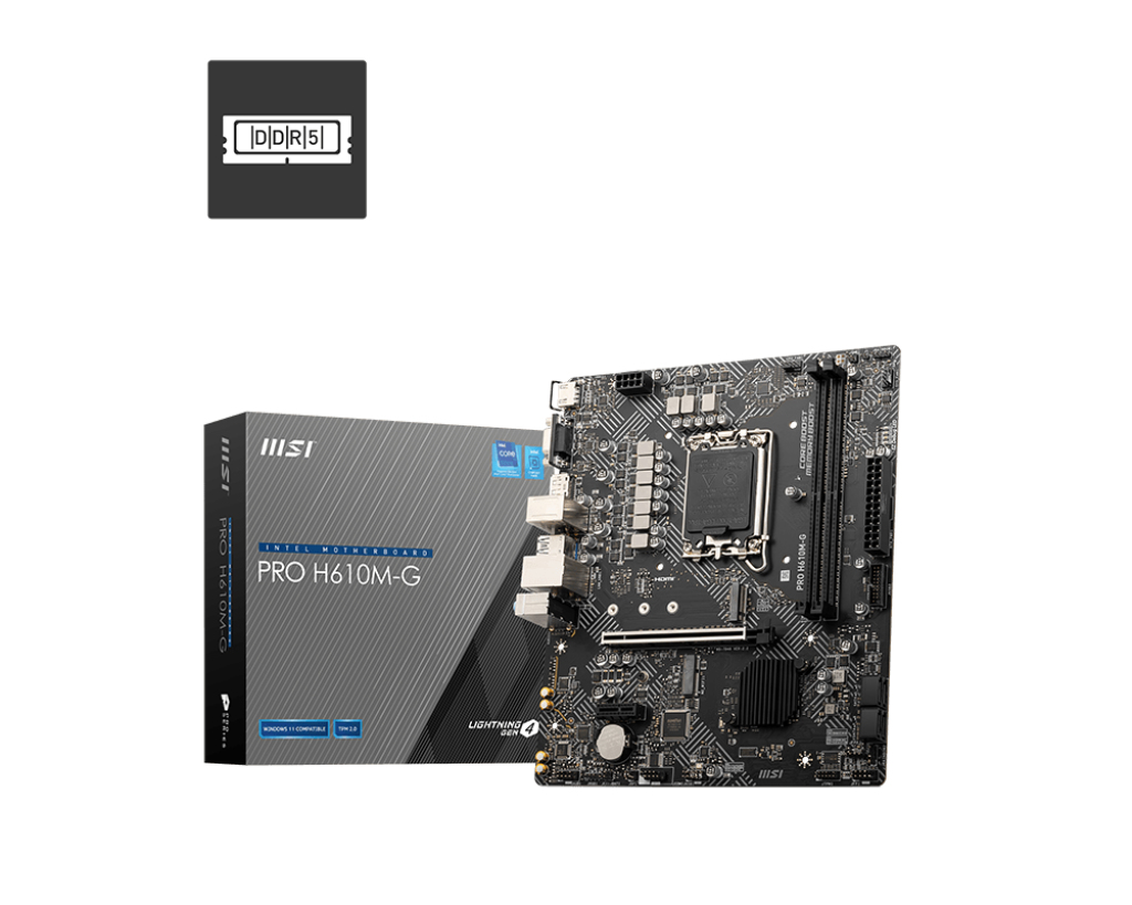 MSI PRO H610MG LGA1700 DDR5 mATX