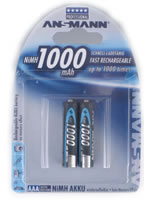 ANSMANN Akkus maxE NiMH Micro AAA min 950 mAh, 4 St