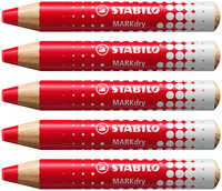 STABILO MARKdry Whiteboard- und Flipchart-Marker rot 1,0 - 10,0 mm, 1 St. STABILO MARKdry Whiteboard- und Flipchart-Marker rot 1,0 - 10,0 mm, 1 St.