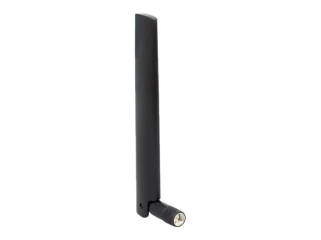 Delock LoRa 868 MHz Antenne SMA St 3 dBi omnidirektional 6 Kippgelenk schwarz