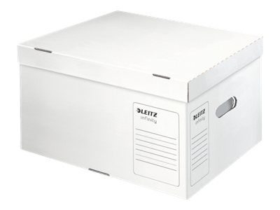 10 LEITZ Archivcontainer Infinity L weiss 42,0 x 35,0 x 26,5 cm