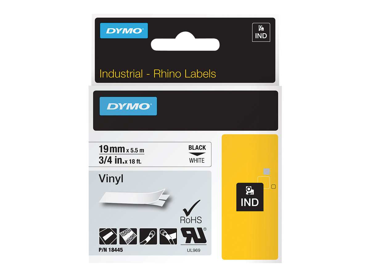 18445 DYMO IND Schriftband 19mm schwarz
