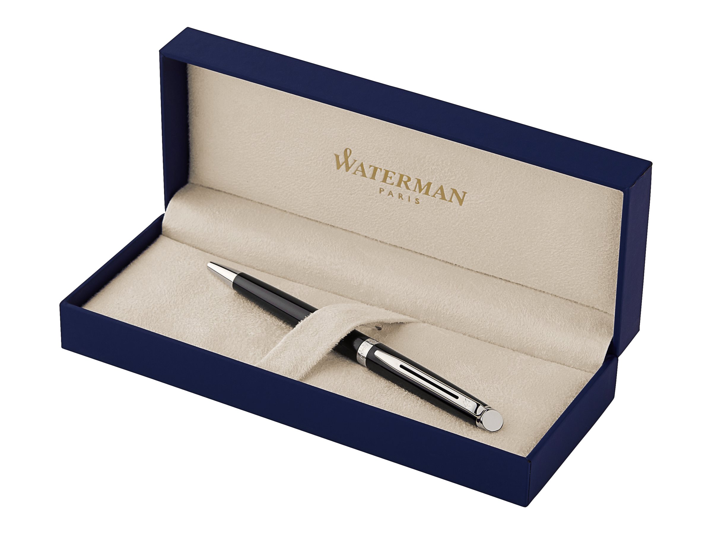 WATERMAN Kugelschreiber HÉMISPHÈRE Lack Schwarz schwarz hochglaenzend, Schreibfarbe: blau, 1 St. WATERMAN Kugelschreiber HÉMISPHÈRE Lack Schwarz schwarz hochglaenzend, Schreibfarbe: blau, 1 St.