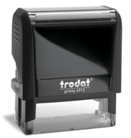 trodat Textstempel Kopie printy 4912 office selbstfärbend blau, rot ohne Logo, 1 St