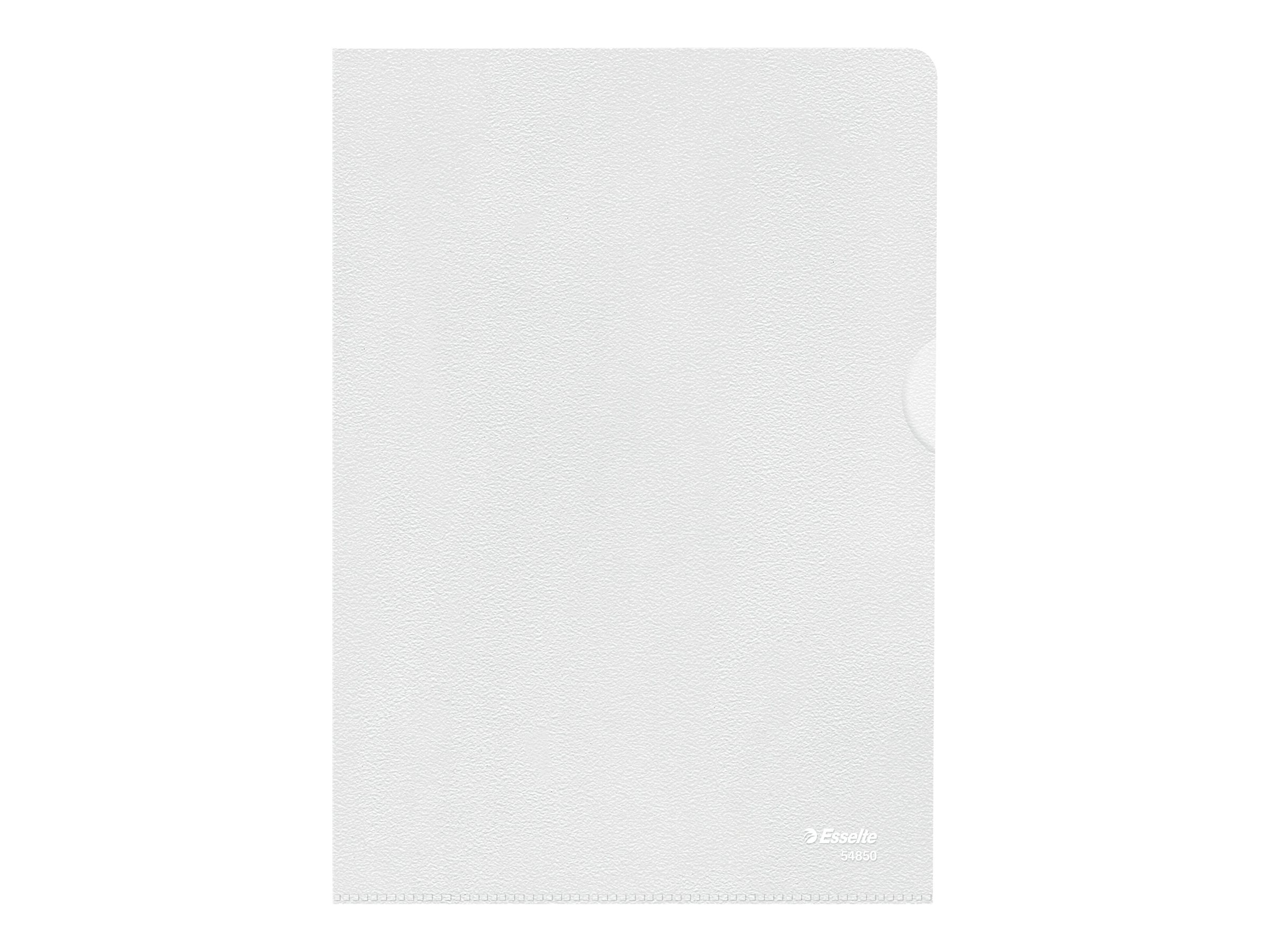 100 Esselte Sichthuellen Standard Plus 54850 DIN A5 transparent genarbt 0,12 mm