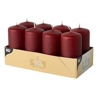 8 STARPAK Stumpenkerzen bordeaux 8 STARPAK Stumpenkerzen bordeaux