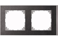 Merten Rahmen M-Pure MEG40203669 2f. Schiefer/aluminium Decor Merten Rahmen M-Pure MEG40203669 2f. Schiefer/aluminium Decor
