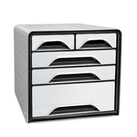 cep Schubladenbox Smoove schwarz/weiss 1072130121, DIN A4 mit 5 Schubladen cep Schubladenbox Smoove schwarz/weiss 1072130121, DIN A4 mit 5 Schubladen