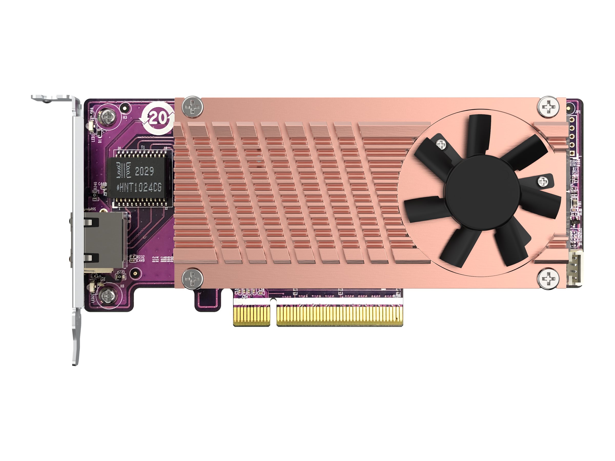 QNAP Card QM2 series 2xPCIe 2280 M.2 SSD slots PCIe Gen3x8 1xAQC113C 10GbE NBASE-T port QNAP Card QM2 series 2xPCIe 2280 M.2 SSD slots PCIe Gen3x8 1xAQC113C 10GbE NBASE-T port