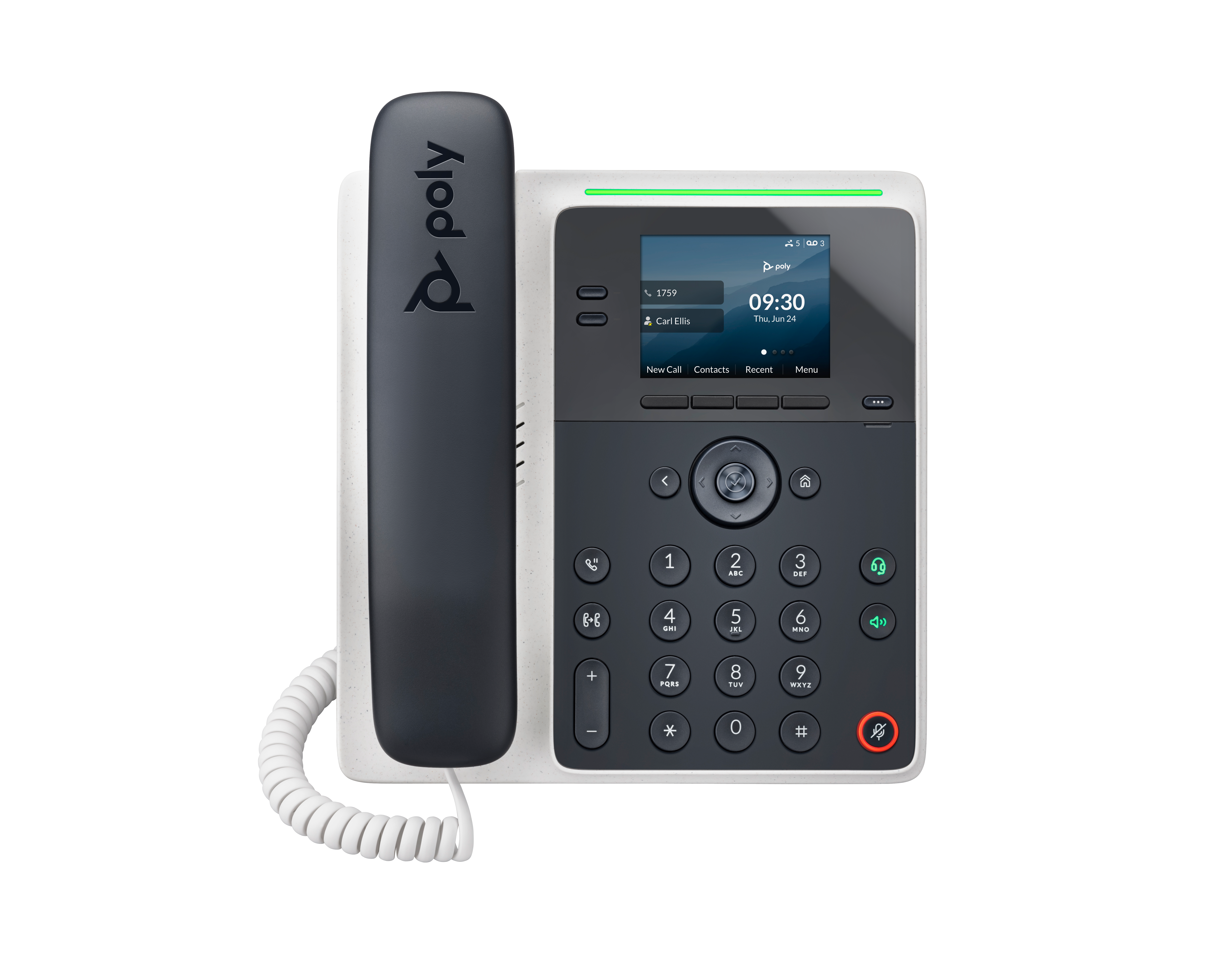 Poly Edge E100 VoIP-Telefon Rufnummernanzeige