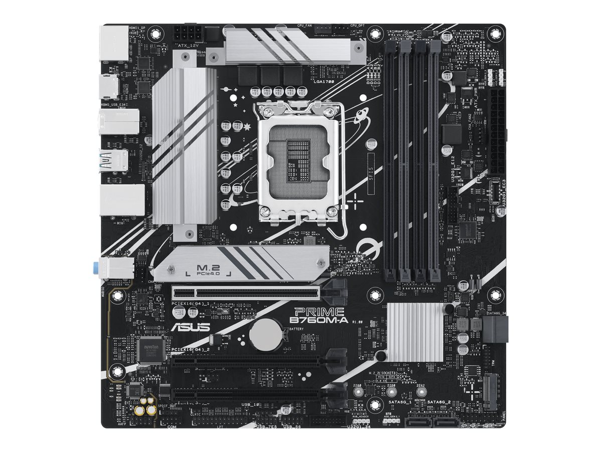 ASUS PRIME B760MACSM LGA1700 mATX MB 4xDDR5 4xSATA 2xM2