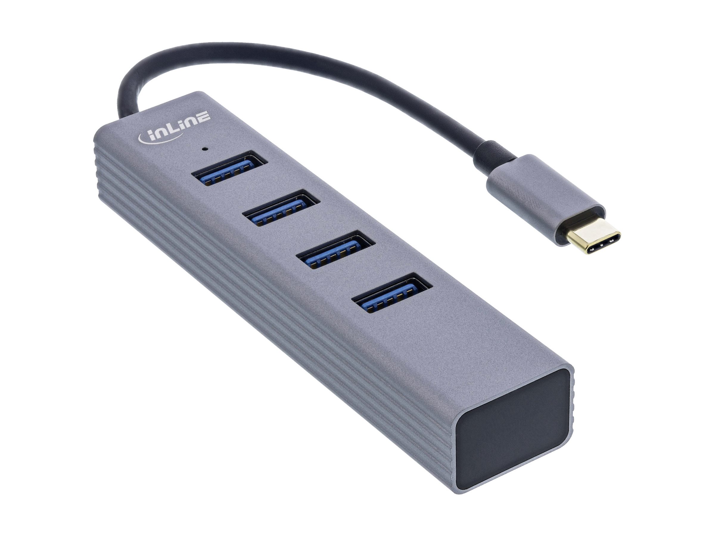 INLINE USB 3.2 Typ-C Multi Hub 4x USB-A 5Gbs OTG Metallgehäuse INLINE USB 3.2 Typ-C Multi Hub 4x USB-A 5Gbs OTG Metallgehäuse