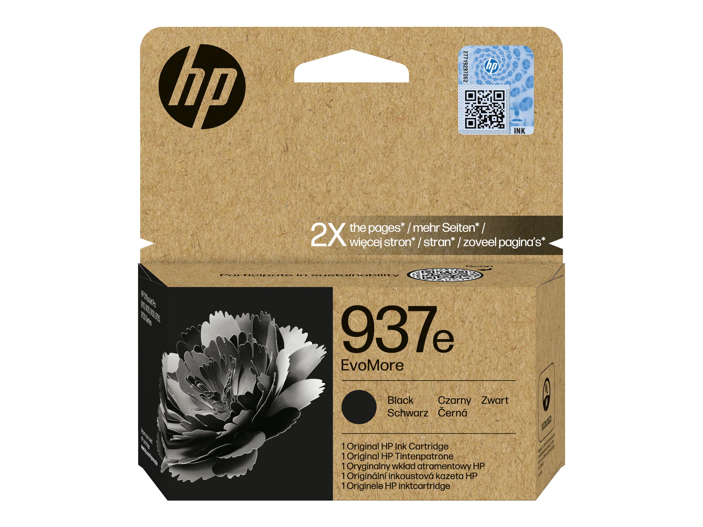 HP 937e4S6W9NE schwarz Druckerpatrone