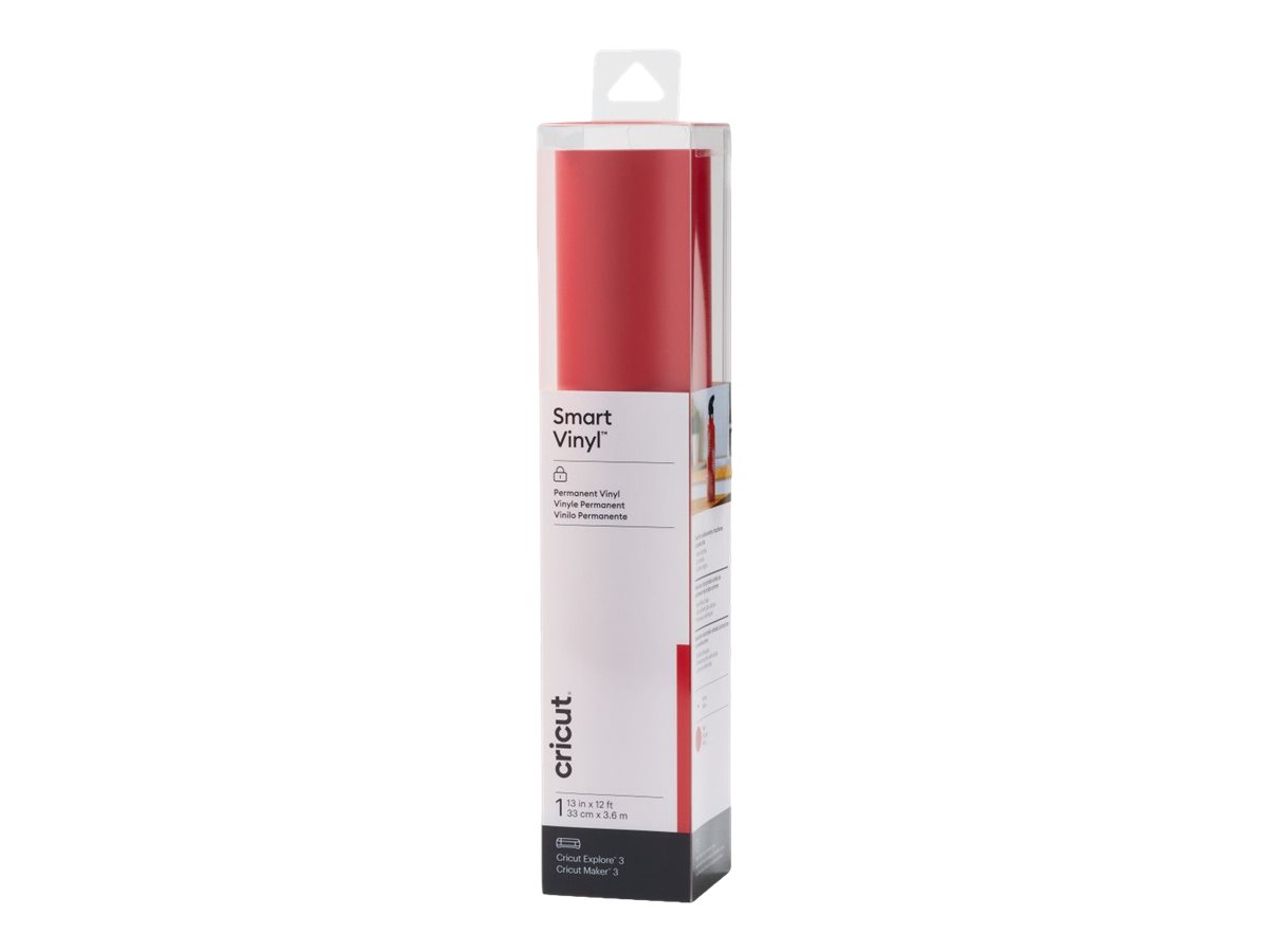 cricutâ„¢ Smart Vinyl Vinylfolie permanent rot 33,0 cm x 3,6 m, 1 Rolle cricutâ„¢ Smart Vinyl Vinylfolie permanent rot 33,0 cm x 3,6 m, 1 Rolle