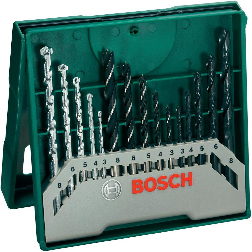 BOSCH Mini-X-Line Bohrer-Set, 15-teilig