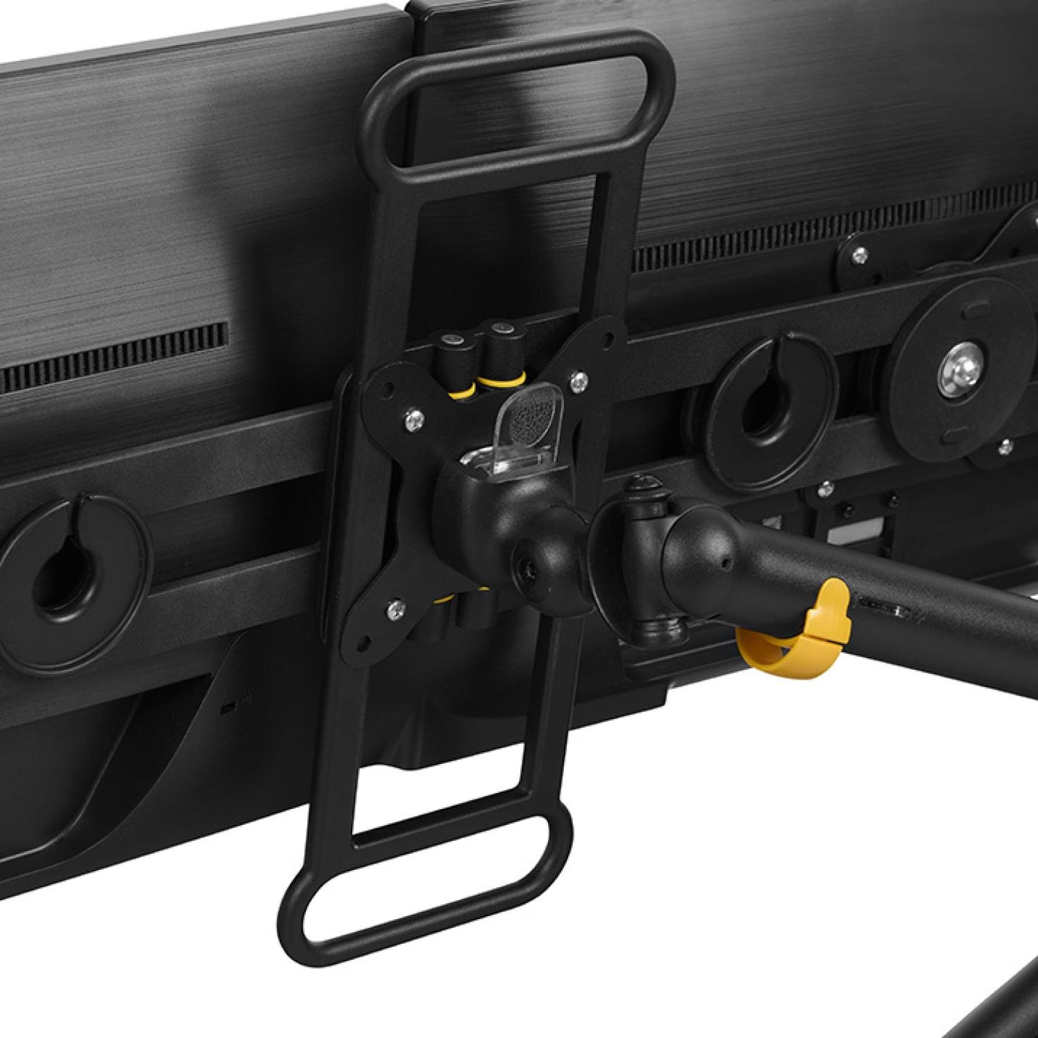 Bakker Monitorarm BE Universal Crossbar für zwei Monitore Aluminium Schwarz