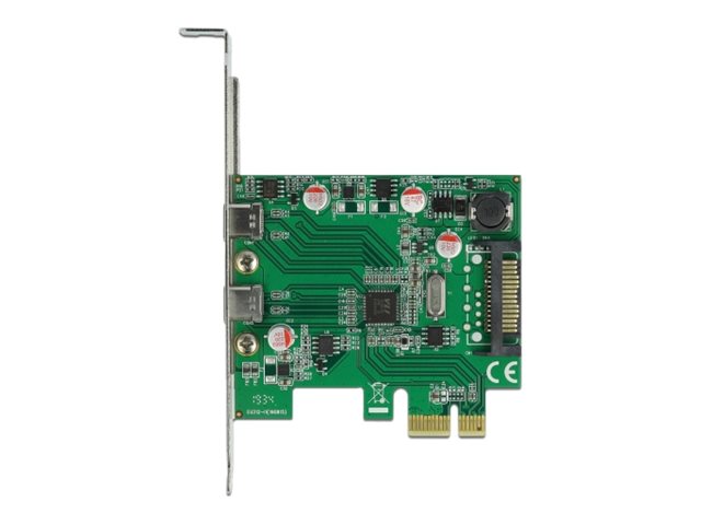 Delock PCI Express x1 Karte zu 2 x extern SS USB (USB 3.2 Gen 1) Type-C? Buchse