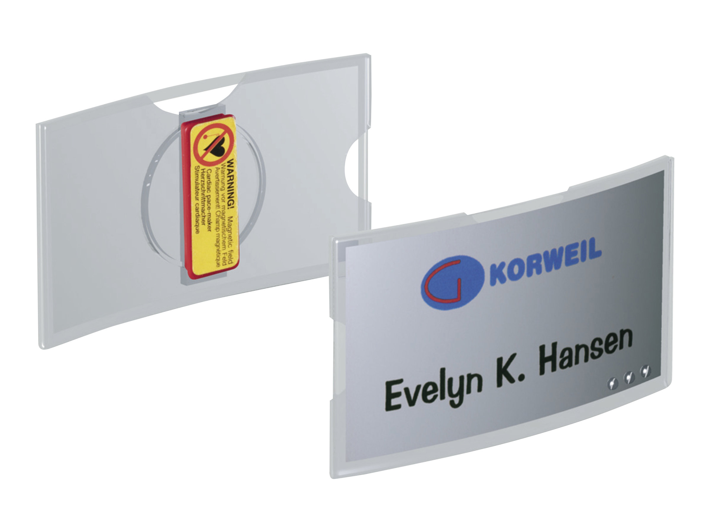DURABLE Konvex Namensschilder mit Magnet 7,5 x 4,0 cm, 25 St