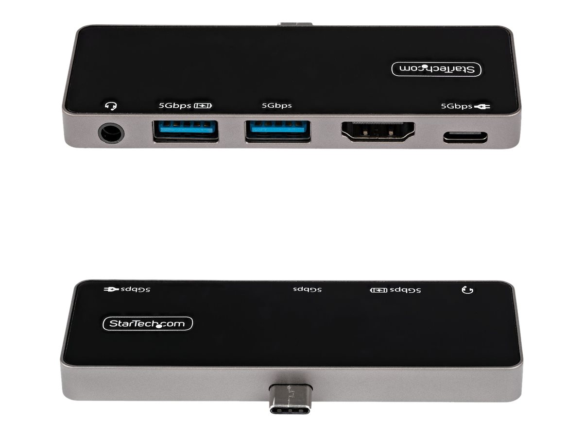 STARTECH.COM USB-C Digital AV-Multiport-Adapter - USB-C auf 4K 60Hz HDMI 2.0 100W PD Pass-Through-Laden 3-Port USB 3.0 Hub