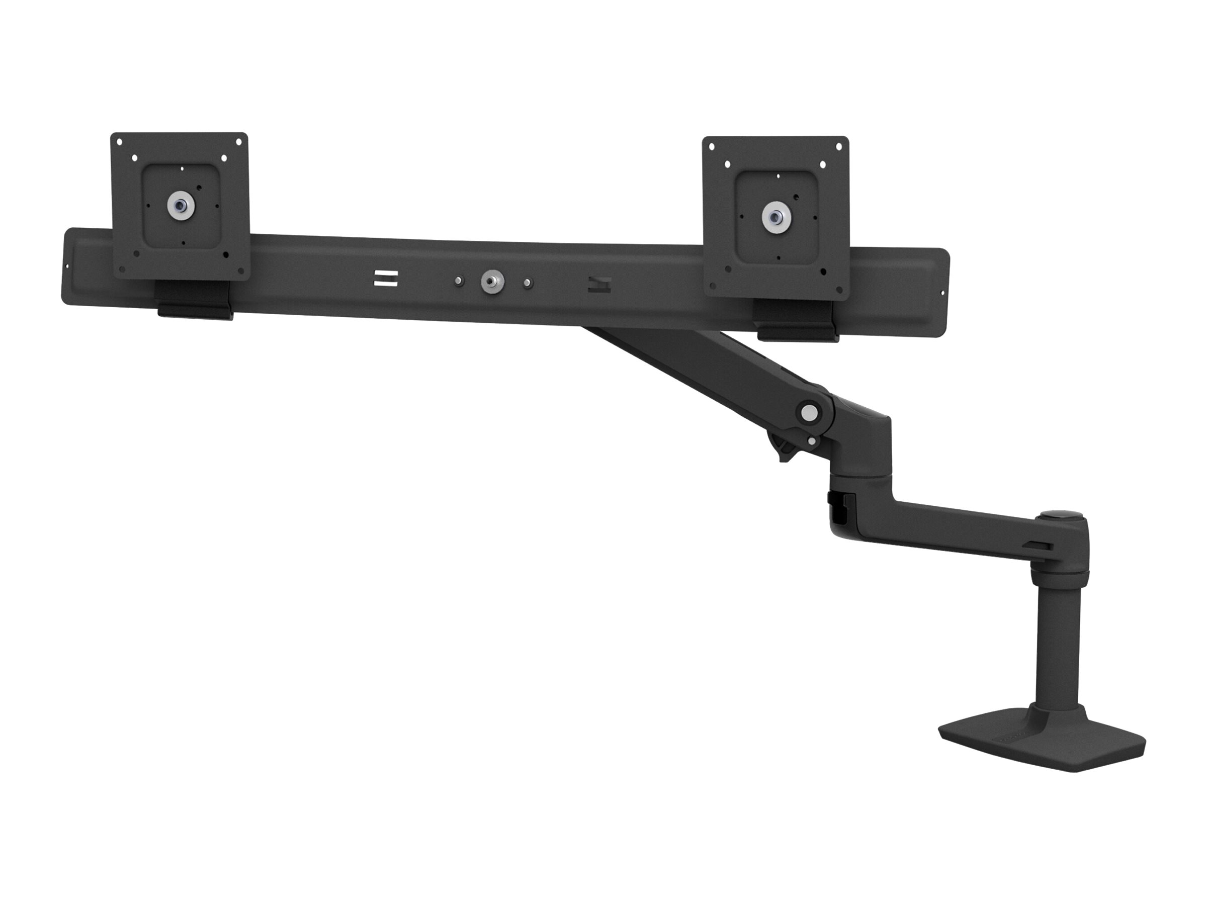 ERGOTRON LX dual direkt Tischhalterung Schwarz matt bis 63,5cm 25Zoll 0,95kg pro Display belastbar 33 cm anheben VESA 75x75