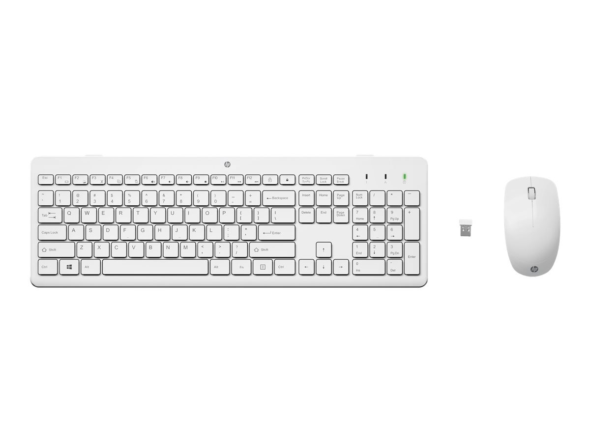 HP 230 Wireless Mouse and Keyboard Combo White (P) HP 230 Wireless Mouse and Keyboard Combo White (P)