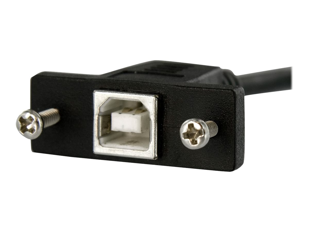 STARTECHCOM 3 ft Panel Mount USB Cable B to B FM