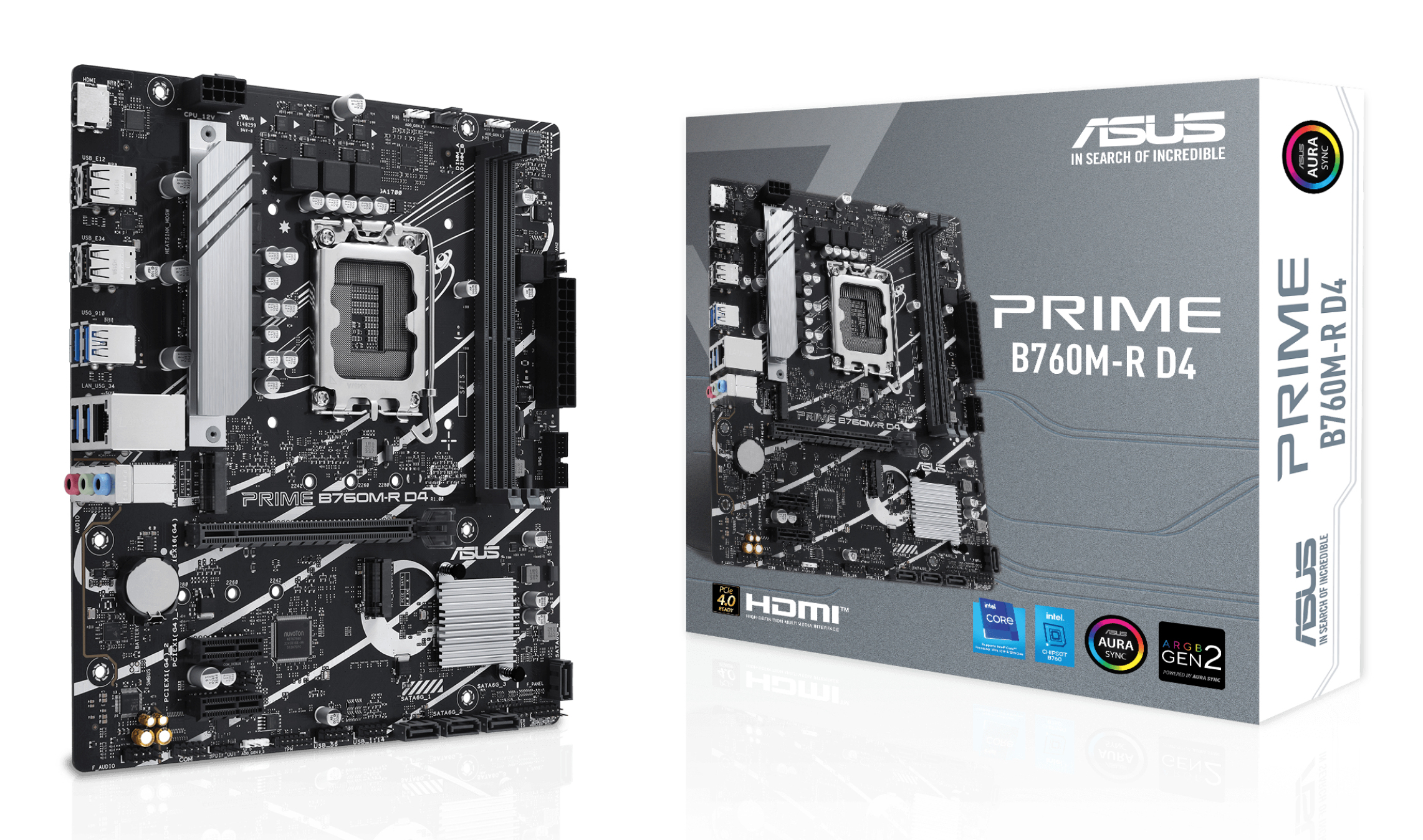 ASUS PRIME B760MR D4 LGA1700 2xDDR4 4xSATA 2xM2