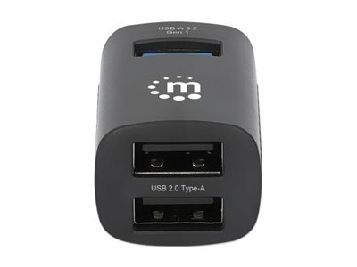 MANHATTAN 3-Port USB Typ-C Kombo-Hub USB-C-Stecker auf 3x USB-A 1x 5 Gbit/s USB USB 3.2 Gen 1 2x 480 Mbit/s USB 2.0 Strom über USB