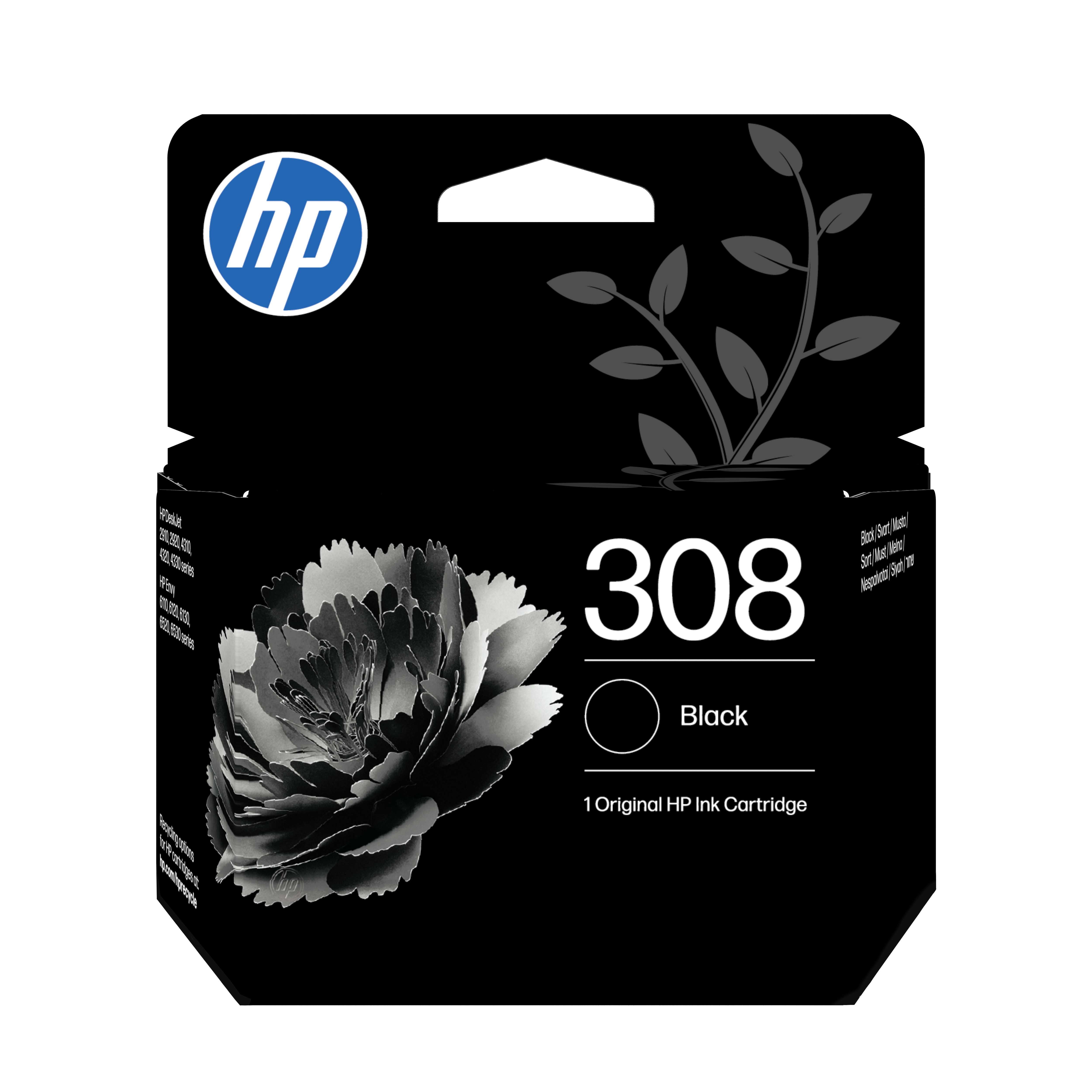 HP 308 Black Original Ink Cartridge