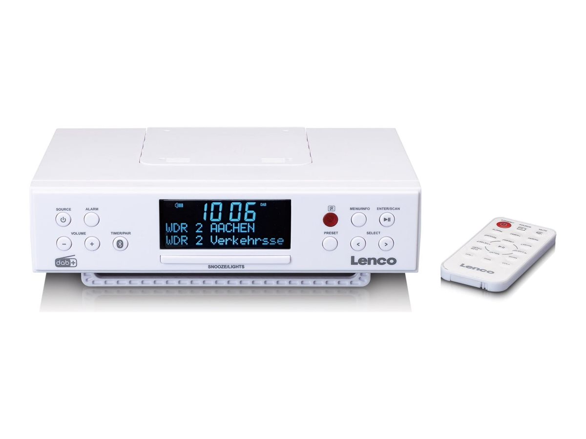 LENCO KCR190WH Kuechenradio Unterbau mit PLLFMRadio DAB BT