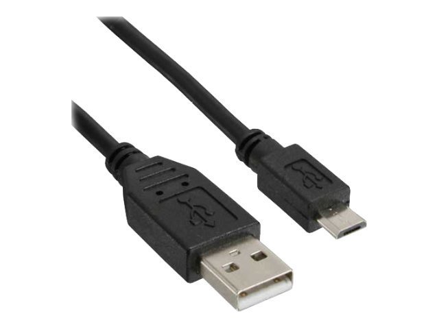 INLINE Micro-USB 2.0 Kabel USB-A Stecker an Micro-B Stecker schwarz 0,5m