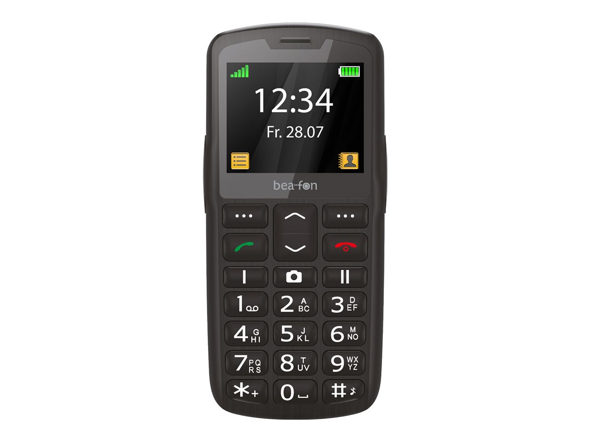 Beafon SL260 LTE, Silver Line, Grosstastenhandy, schwarz-silber Beafon SL260 LTE, Silver Line, Grosstastenhandy, schwarz-silber